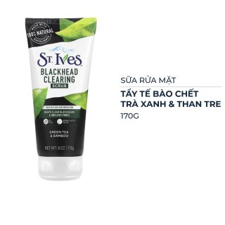 Sữa Rửa Mặt Trà Xanh St.ives Blackhead Clearing Green Tea Scrub 170ml 2