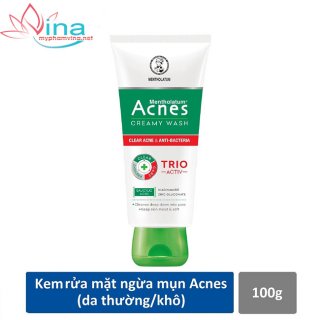 Sữa rửa mặt ngăn ngừa mụn Acnes Creamy Wash 100gr 1