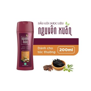 Dầu gội Dược liệu Nguyên Xuân nâu (Dành cho tóc thường) màu đỏ 200ML 1