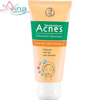 Kem rửa mặt vitamin Acnes Cleanser 100g 2