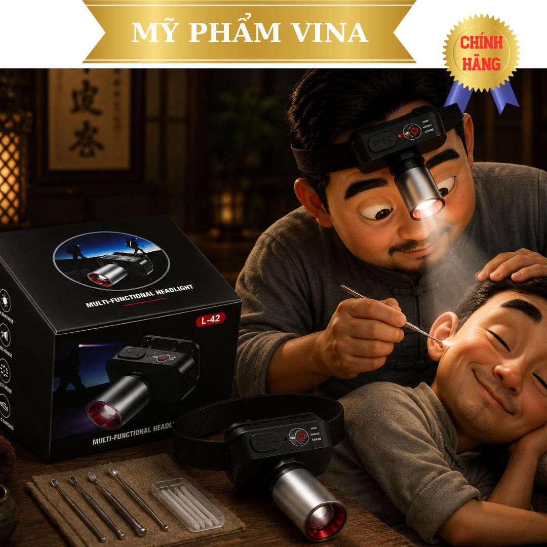 Đèn pin đội đầu L42 ánh sáng trắng 2