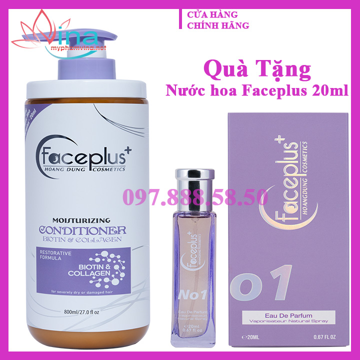Dầu xả Biotin & Collagen Faceplus+ 800ml (Mua 1 tặng 1 nước hoa Faceplus+ 20ml)