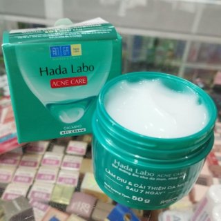 Gel dưỡng ẩm cho da mụn, nhạy cảm - Hada Labo Acne Care Calming Gel Cream 50g ( xanh lá) 1