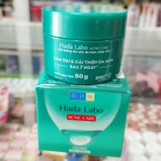 Gel dưỡng ẩm cho da mụn, nhạy cảm - Hada Labo Acne Care Calming Gel Cream 50g ( xanh lá) 2