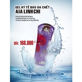 Gel Tẩy Tế Bào Chết Dành Cho Mặt AIA Linh Chi Đỏ 120ml ( màu tím)