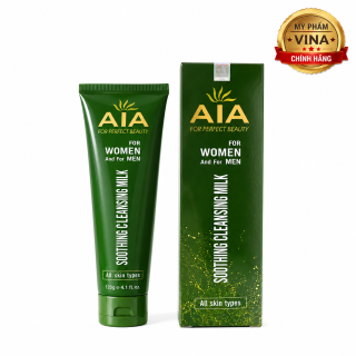 Sữa rửa mặt  giảm mụn dùng cho Nam AIA Soothing Cleansing Milk 120ml