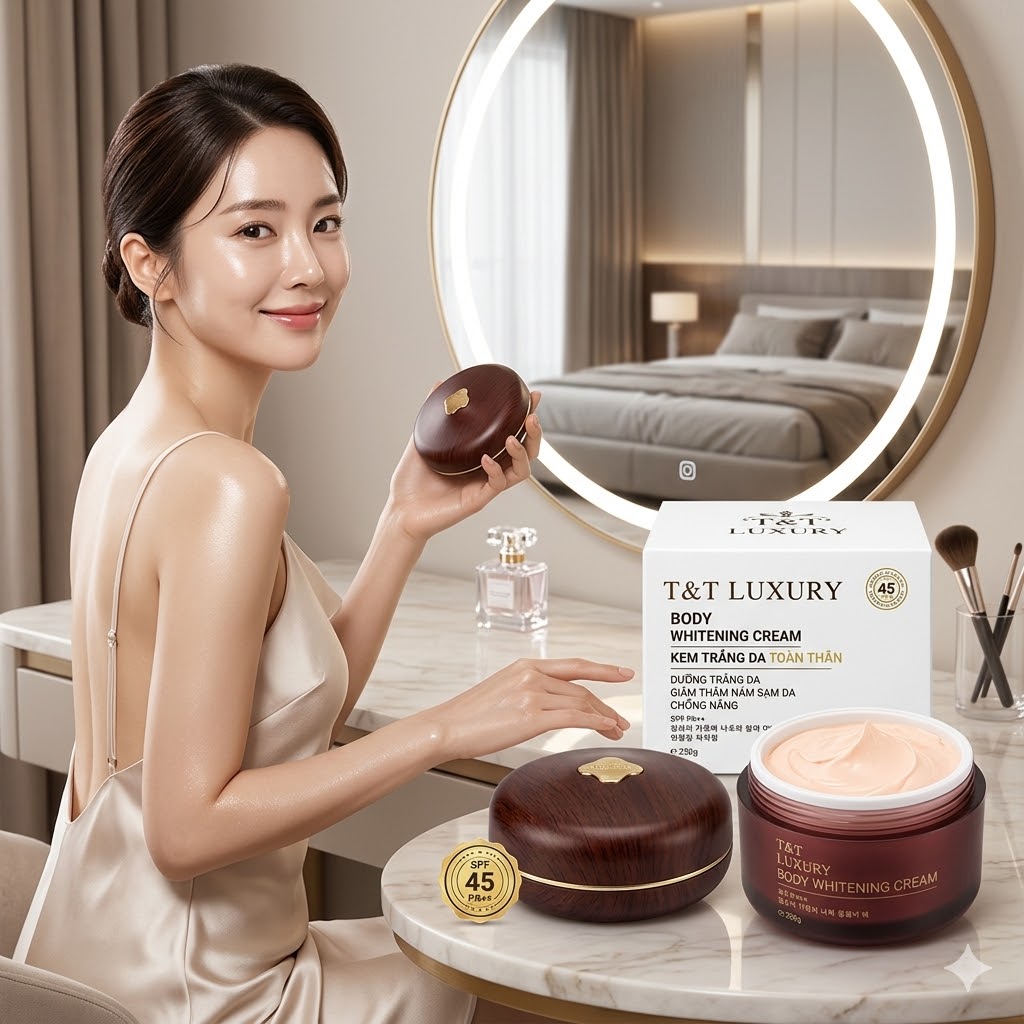 Kem dưỡng trắng da toàn thân T&T Luxury - giảm thâm nám sạm da toàn thân 170g 1