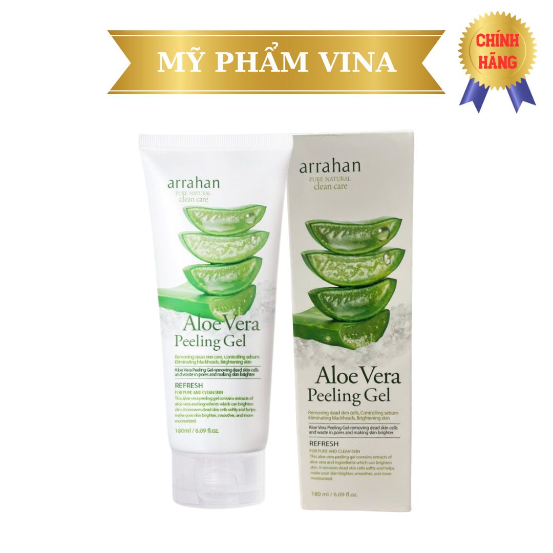 Tẩy Da Chết Nha Đam Arrahan Aloe Vera Peeling Gel 180ML 1