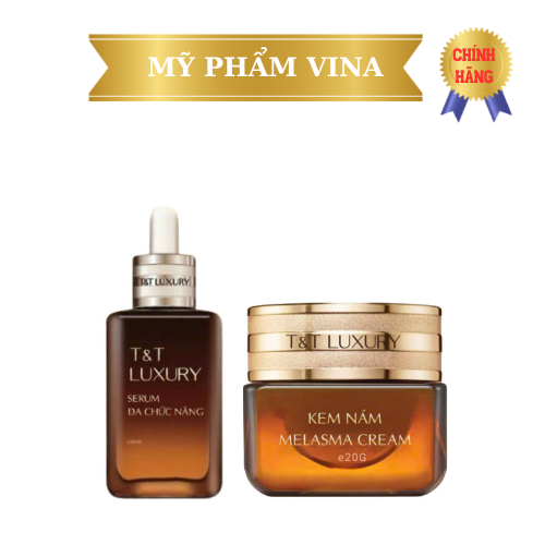 COMBO KEM HỖ TRỢ MỜ NÁM (20g) VÀ SERUM HỖ TRỢ DƯỠNG ẨM DA 30ML - T&T LUXURY 1