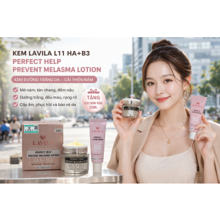 Kem Lavila L11 HA+B3 Perfect Help Prevent Melasma - Kem Dưỡng Trắng Cải Thiện Nám 35GR (tặng kem chống nắng 20ml) 1