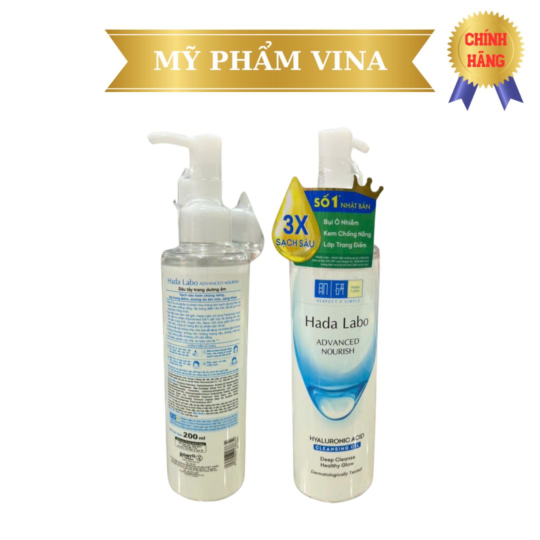 Dầu tẩy trang sạch sâu dưỡng ẩm Hada Labo Advanced Nourish 200ml 2