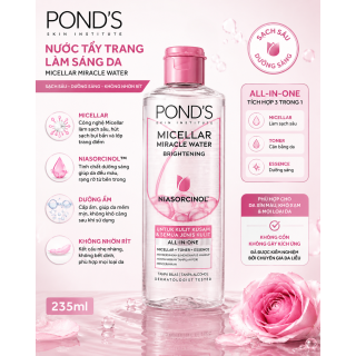 Nước Tẩy Trang Làm Sáng Da Pond\'s Chính Hãng Công Ty 235ml