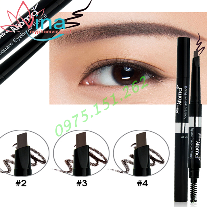 Chì mày định hình Mira Aroma Square Eyebrow Pencil 1