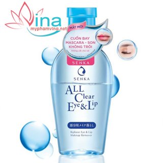 Nước tẩy trang senka micellar dưỡng trắng all clear water micellar formual white 230ml 2