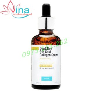 Tinh Chất Chống Lão Hóa Dew&Dew 24k Gold Collagen Serum Anti Wrinkle 50ml 1