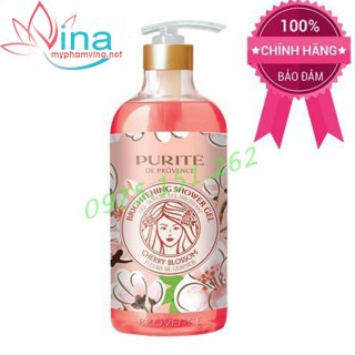 Sữa Tắm Purite De Provence Hoa Anh Đào (850ml) 1