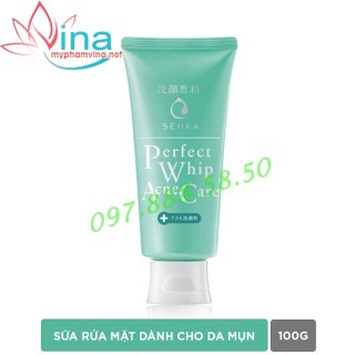 Sữa Rửa Mặt Senka Perfect Whip Acnes Care Dành Cho Da Mụn 100g 1