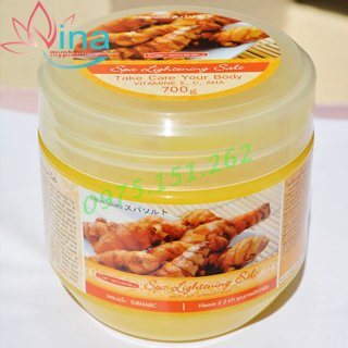  Muối Tẩy Tế Bào Chết Dưỡng Trắng Da Carebeau Spa Lightening Salt Hương Nghệ 700gr 1