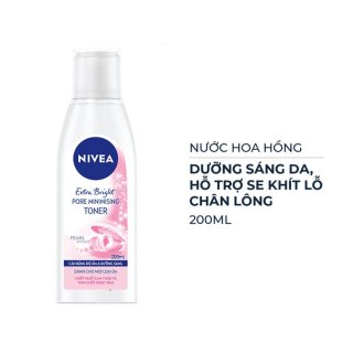Nước Hoa Hồng Nivea Dưỡng Trắng Da & Se Khít Lỗ Chân Lông 200ml 2