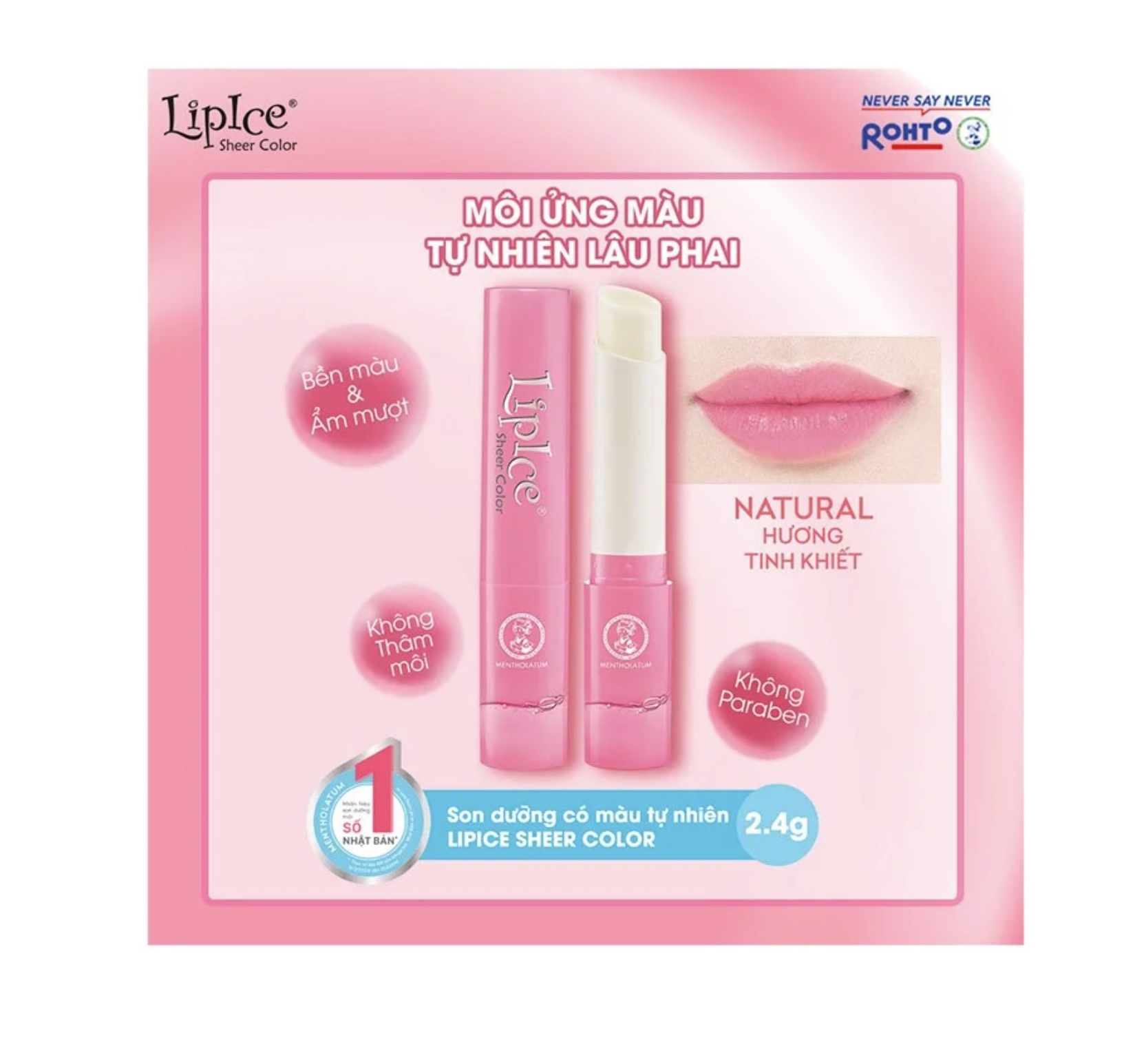 Son Dưỡng môi LipIce Sheer Color Natural - Hương Tinh Khiết 2