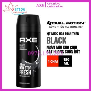 Xịt khử mùi toàn thân Axe Black dành cho nam  150ml 2