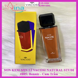 SON KEM MỊN LÌ VACOSI NATURAL STUDIO MATTE LIP CREAM #805: BONNIE - CAM TRẦM 1