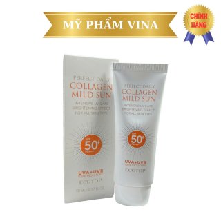 Kem chống nắng Ecotop Perfect Daily Collagen Mild Sun SPF50+ PA+++ 70ml