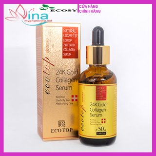 Serum ECOTOP 24K Gold Collagen Dưỡng Trắng Da Chống Lão Hoá  50ml 2