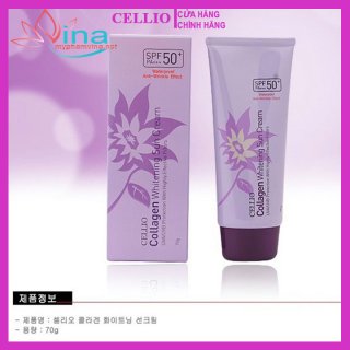 Kem chống nắng Cellio Collagen Whitening SPF50 PA+++ dưỡng ẩm da 70ml 2