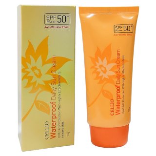 Kem Chống Nắng Cellio Snail Whitening Sun Cream SPF 50+ PA+++ 70ml (màu vàng) 1