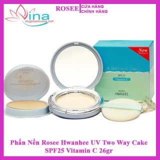 Phấn Nền Rosee Hwanhee UV Two Way Cake SPF25 Vitamin C 26GR 1
