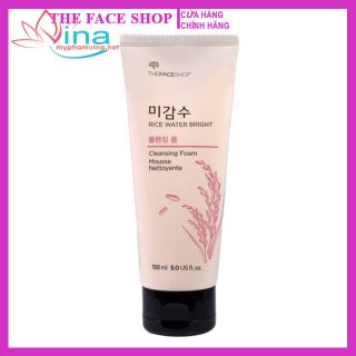  Sữa rửa mặt The Face Shop Rice Water Bright Cleasing Foam 150ml  1